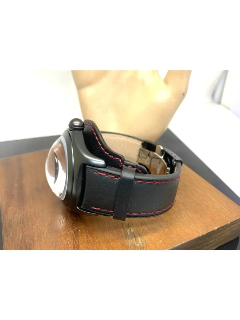 Corum Men's Watch Bubble Night Flyer 082.150.45 Swiss Automatic Black Leather